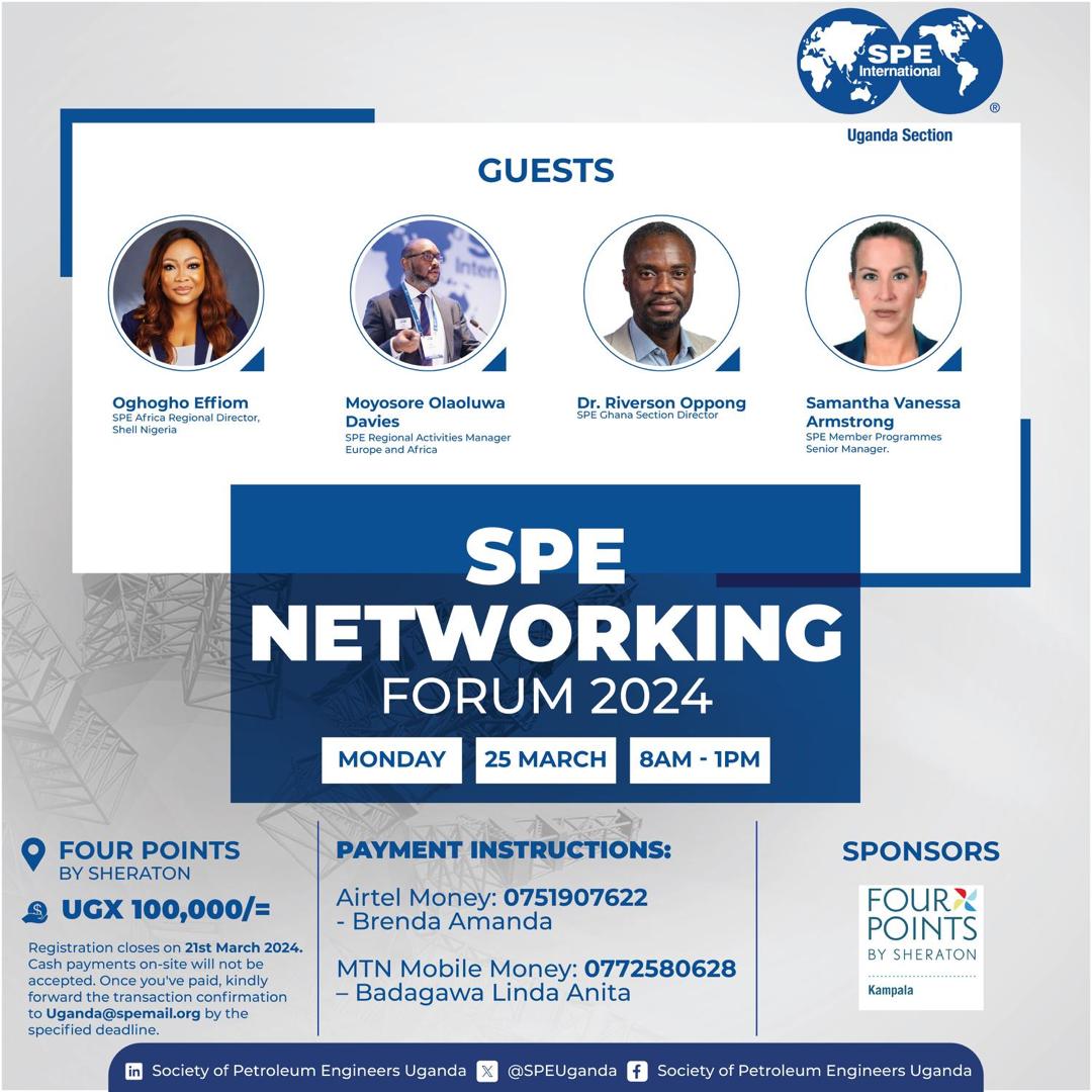 Proudly associated with @SpeUganda , looking forward to engage with industry experts, explore career advancement, and network with peers come 25th March 2025. #WeAreSPE