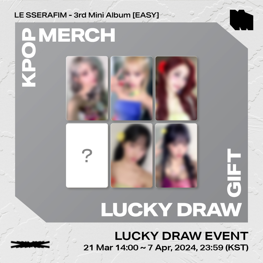 KPOPMERCH x LE SSERAFIM LUCKY DRAW EVENT] 💿 LE SSERAFIM - 3rd