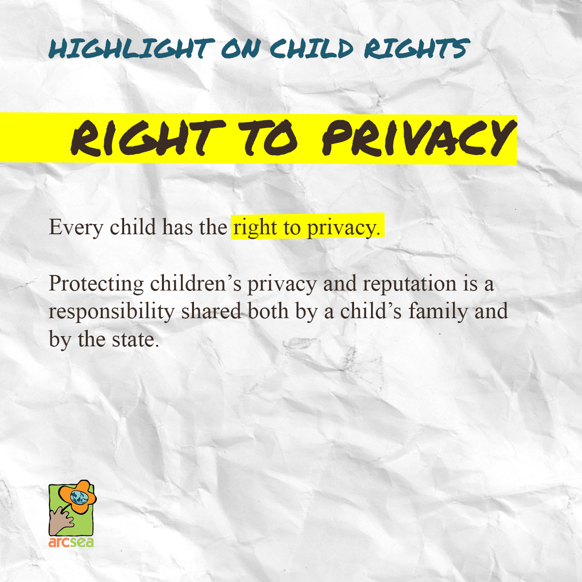 ARCSEA_Advocate's tweet photo. Today, safeguarding the privacy rights of children is more critical than ever. Every child deserves a safe and secure online environment where their personal information remains private. W the rise of social media and digital platforms, this right is increasingly under threat. https://t.co/HqK2pYXijg