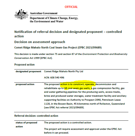 Oh look, here's a proposal for 68 new coal seam gas wells that @tanya_plibersek gets to decide on. 

#NoNewGas
epbcpublicportal.awe.gov.au/all-notices/pr…