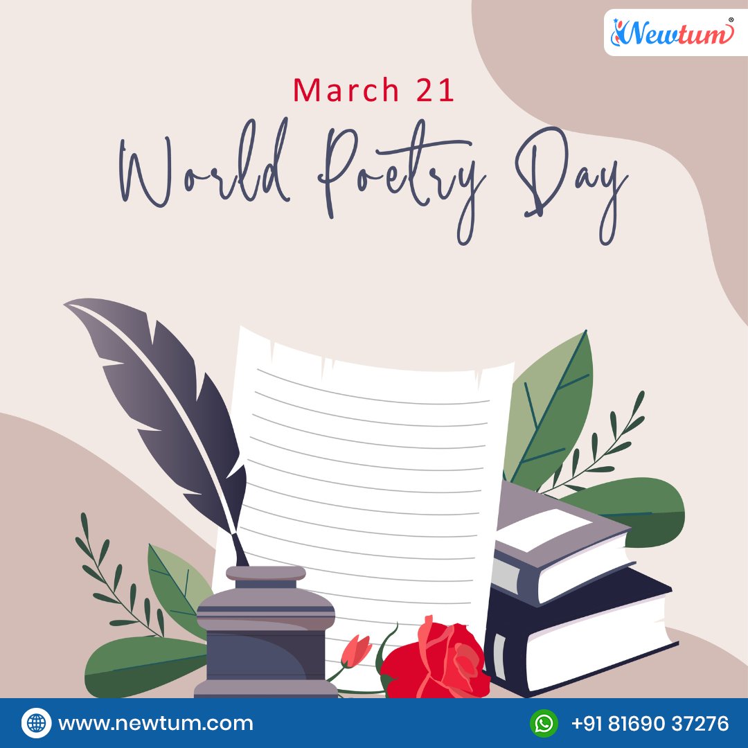 World Poetry Day to celebrate the unique ability of poetry to capture the creative spirit of the human mind.

#WorldPoetryDay  #poetry #WorldPoetryDay2024    #romanticpoetry #packpoetry #poetryart #globalagepoetry #communityofpoetry #ilovepoetry #poetryreading #poetrynation