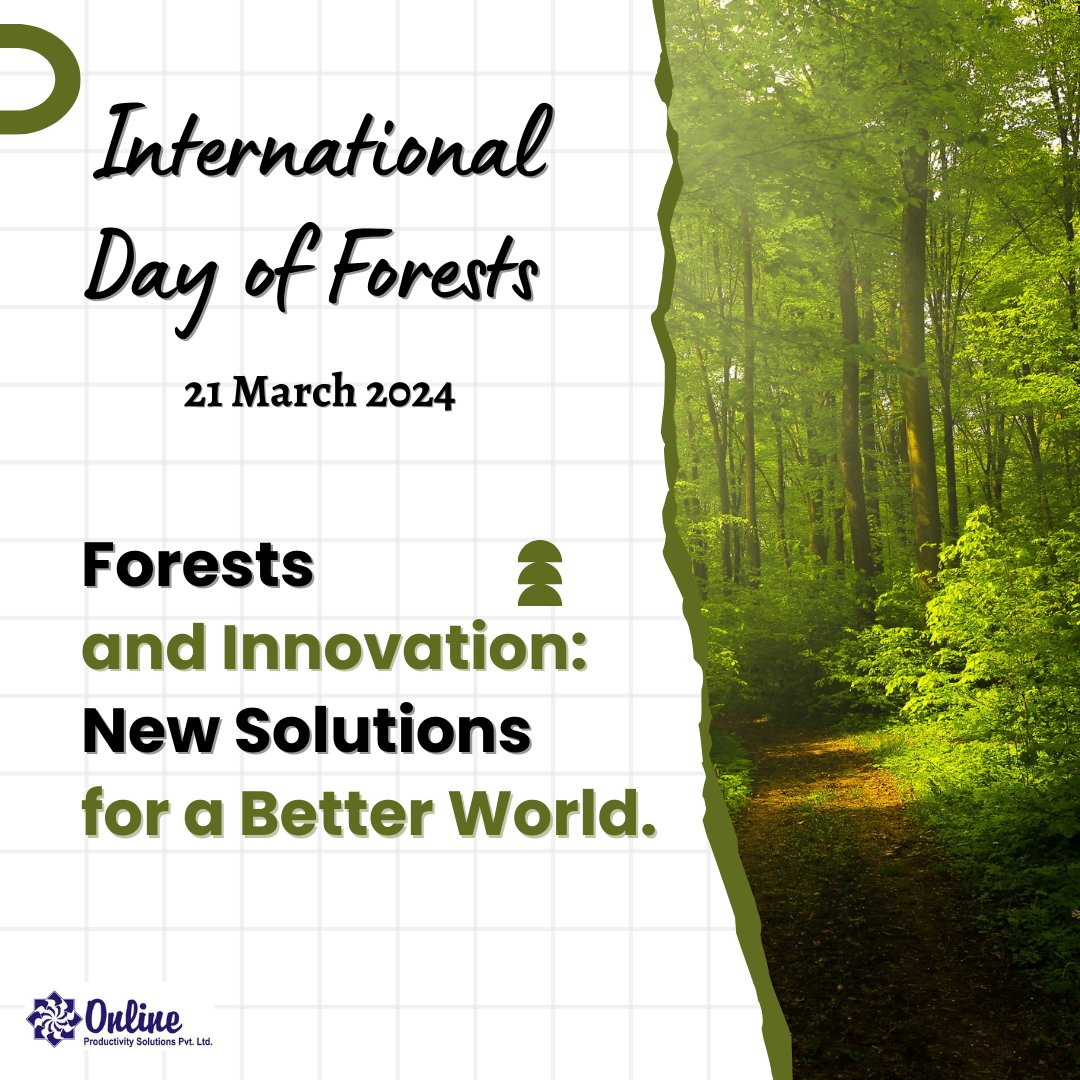 opspl's tweet photo. March 21 marks the #InternationalDayOfForests. This year's theme is Forests and Innovation: New Solutions for a Better World.
Know More: https://t.co/h28mFVt097
.
.
.
#InternationalDayOfForests2024 #Forest #ForestConservation #ITforSustainability #OPSPLCares #OnlineGoa https://t.co/1ztIL6XL4y