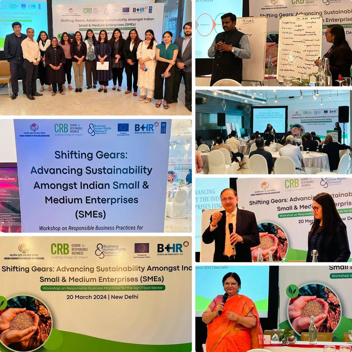 ICFA collaborated with the @Centre4RespBiz and @UNDP to host a dynamic workshop titled 'Advancing Sustainability Amongst Small and Medium Enterprises' yesterday in New Delhi. #food #agriculture #sustainable #agritech #business #development #growth #organic #research #TrendingNow
