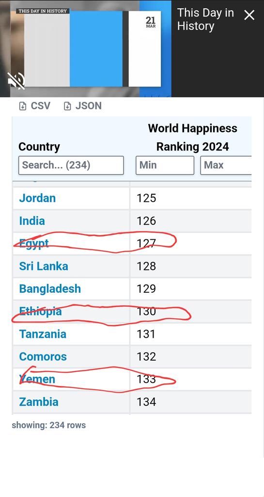 2024 Happiness index