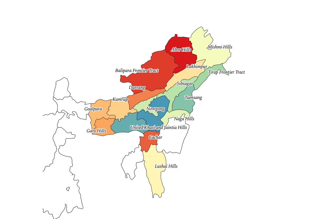 3/ When India adopted its Constitution on 26 January 1950, Khasi Hill States and the Jaintia Hill District were constituted into the common #autonomousdistrict of United Khasi-Jaintia Hills while Garo Hills was constituted as a separate autonomous district in Assam.