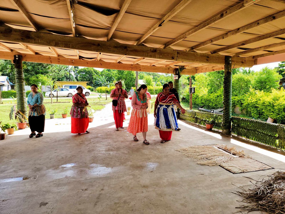 A wonderful morning with the Sai Pe Womenʻs Group in Houma. They used an Australian Direct Aid Program grant, and their own fundraising, to build this open air community centre. We had a ball celebrating the opening and talking about their plans and work together.