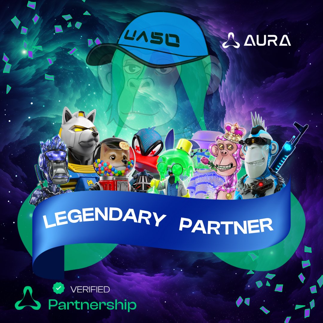 The #Confluence is a Legendary Partner in the @AuraExchange Community! Here we further our cooperation with our #DragonWorld Mint and the release of our gamified WL. Win from a prize pool of WL's, #DragonEgg powerups, #Confluence NFT's and an incredible 870k in #AuraAtoms!