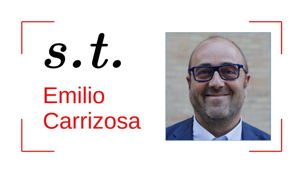 Subject to: Emilio Carrizosa (University of Seville, Spain), youtu.be/Se0XEZodXtg, #orms #analytics #optimization #MachineLearning #SVM @emiliocarrizosa @unisevilla