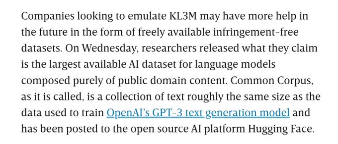 Here&rsquo;s Proof You Can Train an AI Model Without Slurping Copyrighted Content https://t.co/NvGkGWfFpC https://t