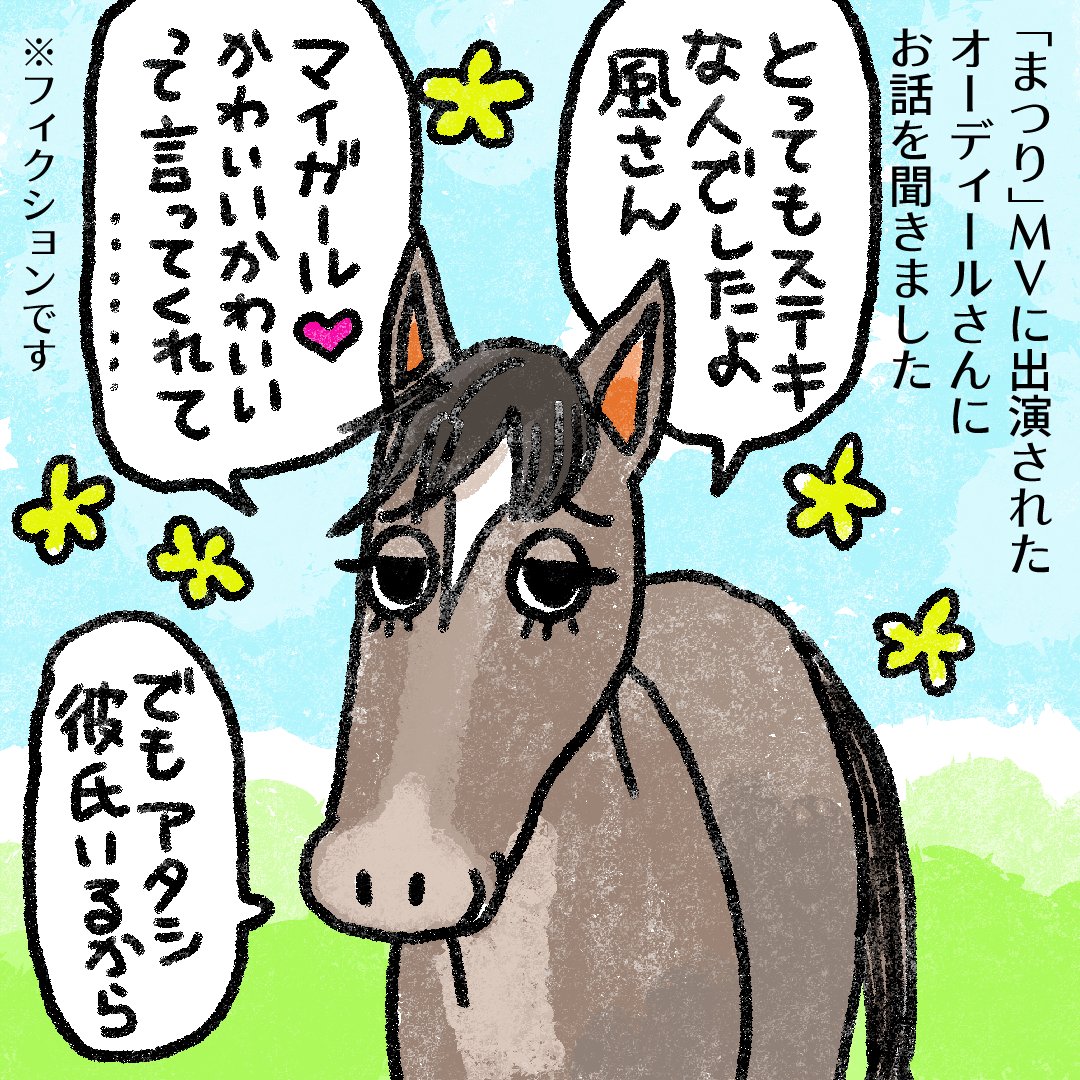 今日の似顔絵。藤井風さん「」MV公開2周年だそうでおめでとうござい