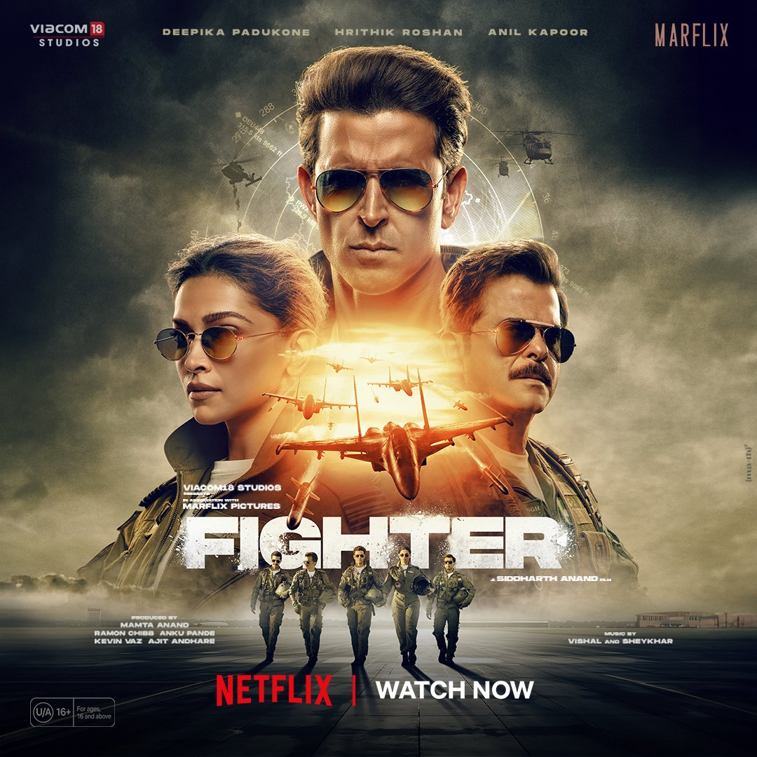 Fasten your seatbelts 👀 This elite team of FIGHTERS is all set to take off 🤩✈ FIGHTER is now streaming on @NetflixIndia