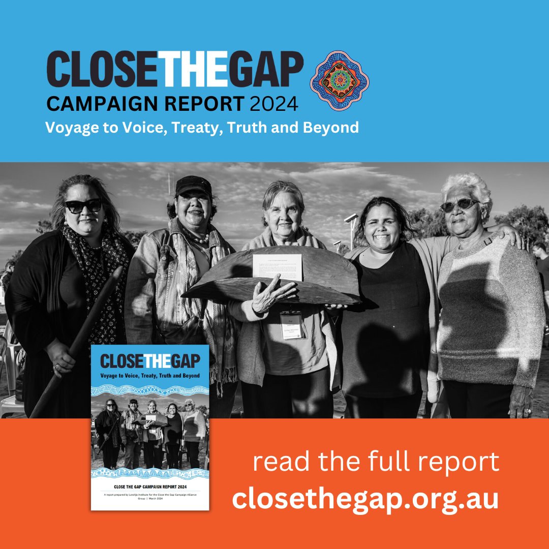 On Close the Gap Day, a report has been released & focuses on themes Progressing Voice, Treaty, Truth, Leadership & Governance, & Building our Economies - speaking to economic, social, political & cultural determinants of health crucial to Closing the Gap bit.ly/3PQNS4n