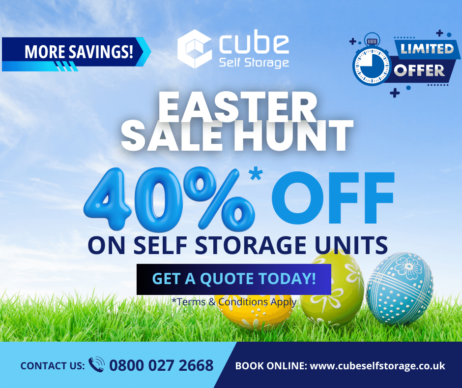 UK_Cube_Group's tweet photo. HOP ON THE EASTER SALE HUNT ๐ฐ๐ฅ
Score a great deal on storage this Easter with our 40% OFF - only for a limited time!
๐๐ผ https://t.co/Wr0tnU2QGp
โ๏ธ 0800 027 2668
๐ง services@cubeselfstorage.co.uk
๐ Cube House, Uckfield, East Sussex, United Kingdom
#CubeSelfStorage https://t.co/6yWBxudDCm