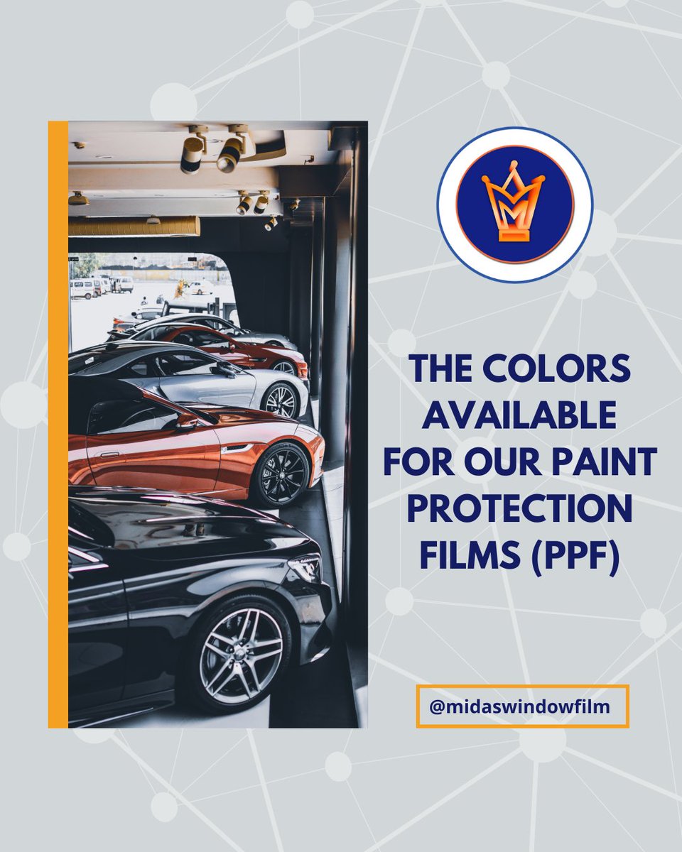 MidasExportUSA's tweet photo. – Fluorescent
– Silver Metal
– California Blue
– Miami Blue
– Orange
– Yellow
– Red
– Blue Spots
– Grey

👉 Which one do you want for yourself?

Thank you for trusting us!
📲 +1 305 888 8899

————————

#midaswindowfilm #windowfilm #miami #eeuu https://t.co/RQaiAdzlcp