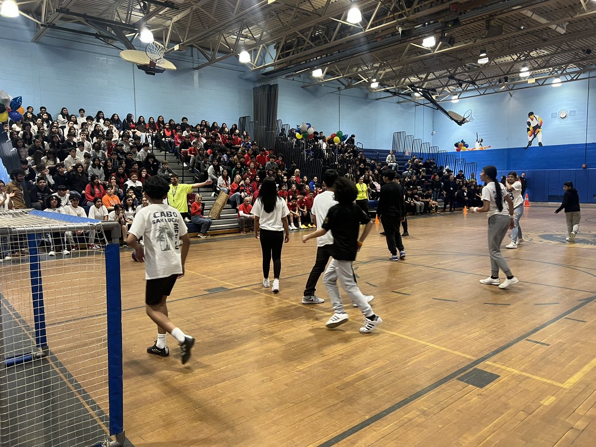 PCMS All Stars was a blast! Our students demonstrated their mental, physical, &amp; emotional endurance through a series of activities that centered on community, test readiness, &amp; school spirit. It even wrapped up with their administrators getting pied in the face!  💙🤍🐏