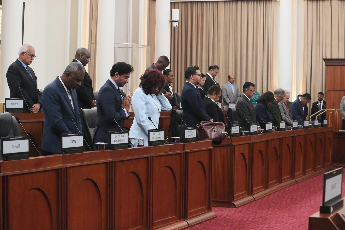 nigeldefreitas's tweet photo. #fromthechair
12th sitting
4th session
12th Parliament
19/03/24
The motion to increase the borrowing limit under the Development Loans Act was carried with
22 votes For
6 votes Against
0 Abstentions
Photos courtesy the Parliament. https://t.co/hCAqy7BEjT