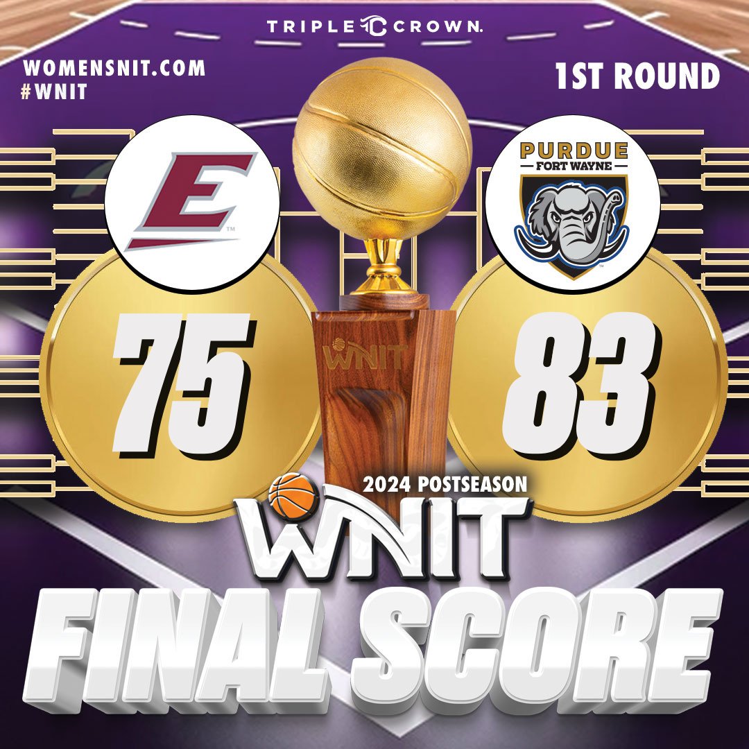 FINAL | Amellia Bromenschenkel comes through with 22 points for @MastodonWBB which rings up 30 points in the final quarter to top @EKUWBB and advance out of Round 1 of the 2024 Postseason #WNIT