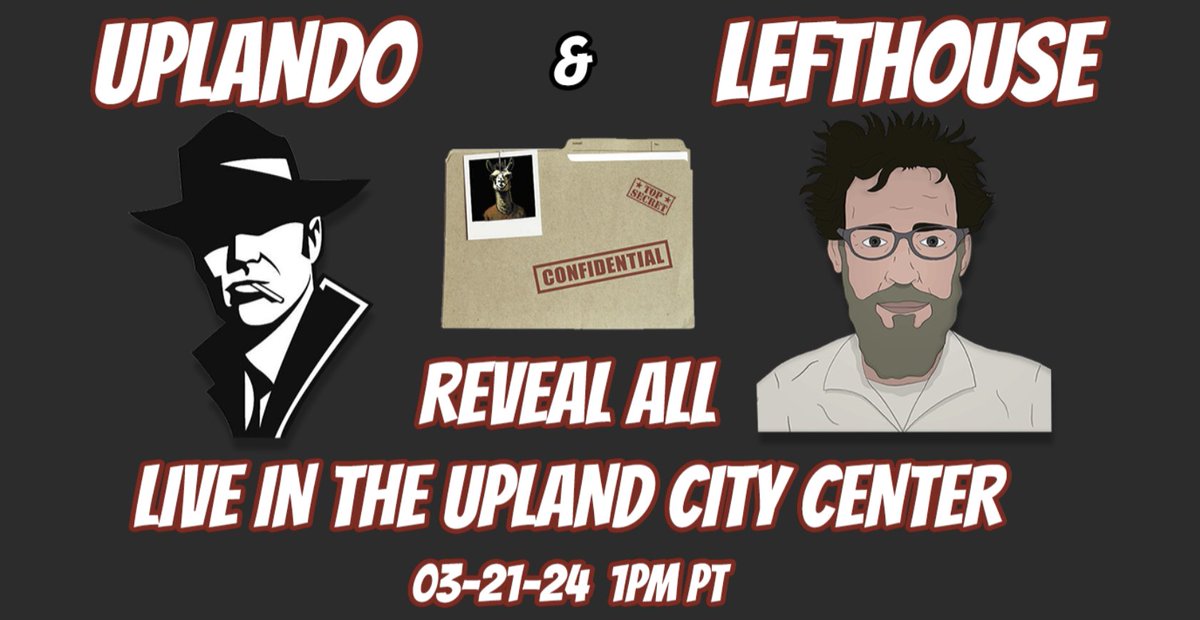 therealuplando's tweet image. WE HAVE THE FILES!
WE HAVE PHOTOGRAPHIC PROOF!
ITS TIME YOU ALL KNEW!
@UplandMe  WE CAN'T KEEP IT HIDDEN ANY LONGER!
JOIN US 03-21-24 1PM PT - 52 GROVE ST SAN FRAN CA
AT UPLAND CITY CENTER FOR THE SHOCKING TRUTH!
@LeftHouseRecord @shaktilyncrypto @obiwan_pr 😱