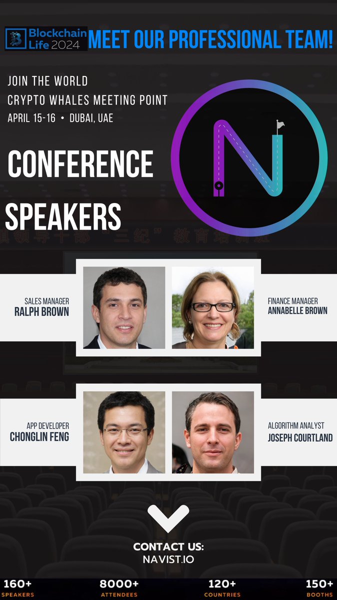 NavistIO's tweet photo. MEET OUR TEAM. 
BLOCKCHAIN LIFE 2024, APRIL 14-15.
https://t.co/WMYPIpPKdt… 
https://t.co/RHSZEucLsP
#Navist #MEXC #Bitcoin📷📷📷 #Binance📷📷#coin #CoinGecko #Gateio #future #Bitget📷📷  #Bybit #Coinbase #Cryptocom📷📷 #CryptoCommunity 📷 #Blockchain