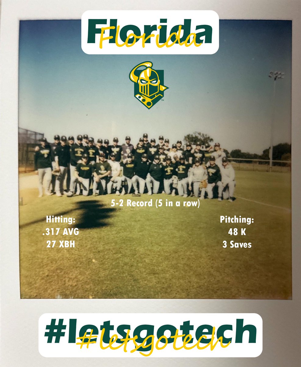 Spring break trip: ✅
Northern Schedule: 🔜

Be sure to follow along as the Golden Knights continue their season with three conference games against Ithaca on the weekend. #letsgotech