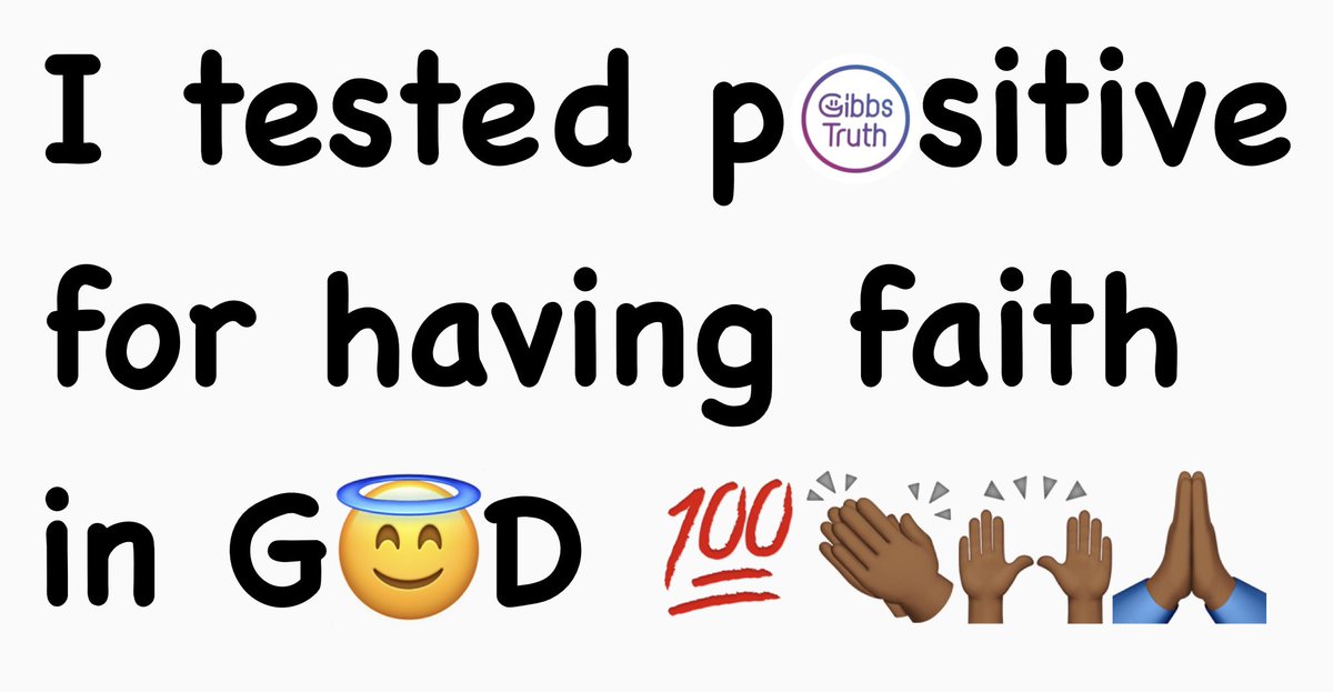 GibbsTruth's tweet photo. I tested #positive for having #faith in #god #100 #honest #fact #facts #gibbstruth #gibbstruthnolie #authoraletheagibbs #amen #canigetawitness #socializewithgibbs https://t.co/VkntYP14nM