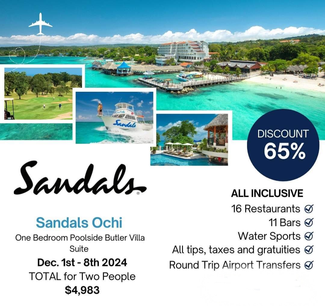 🔥A HOT PRICE YOU WON'T WANT TO MISS🔥
💵 Total for TWO adults:  $4,983
bit.ly/wishwithcrysta…
#adultsonly #Getaway #TravelAgent #WishWithCrystal #takethetrip #makememories #letstravel #sandalsresorts #butlervilla #jamaica #contactmebeforeyoubook #trustedtraveladvisor #poolside
