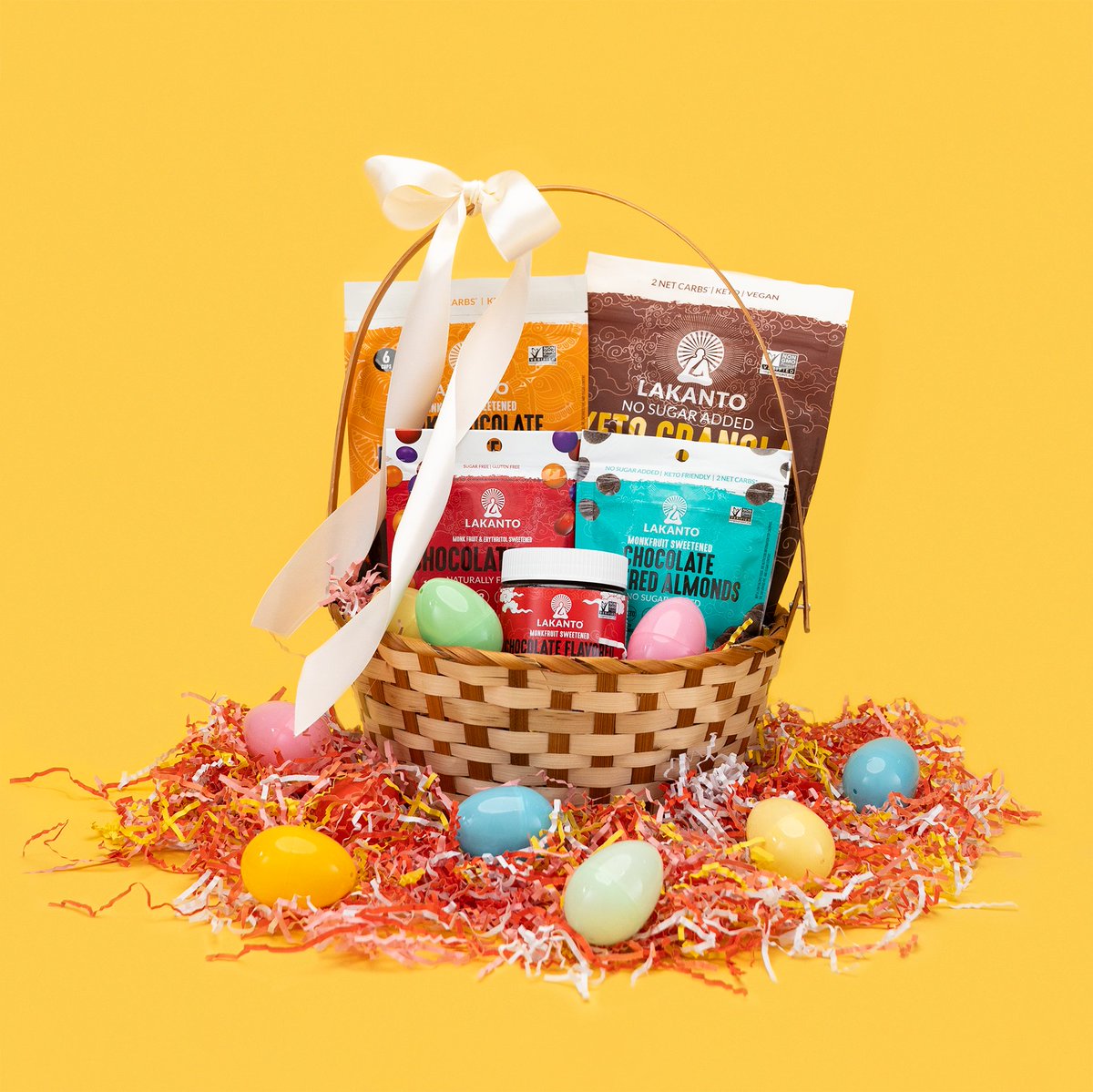 Celebrate Easter WITHOUT the sugar and enjoy free shipping on all Easter orders $55 or more!🐰🎉

Try our Chocolate Easter Basket! 🍫
-Sugar-Free Chocolate Gems
-Sugar-Free Chocolate Truffles
-Dark Chocolate Peanut Butter Cups
-Sugar-Free Chocolate Bark
-Chocolate Keto Granola