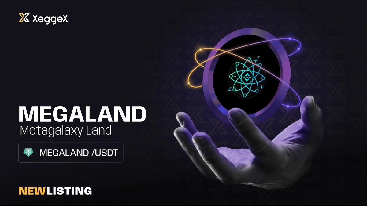 Announcing the New Listing of Metagalaxy Land (MEGALAND)
Available markets: MEGALAND/USDT
xeggex.com/post/new_listi…
@metagalaxyland #newlistings  #USDT