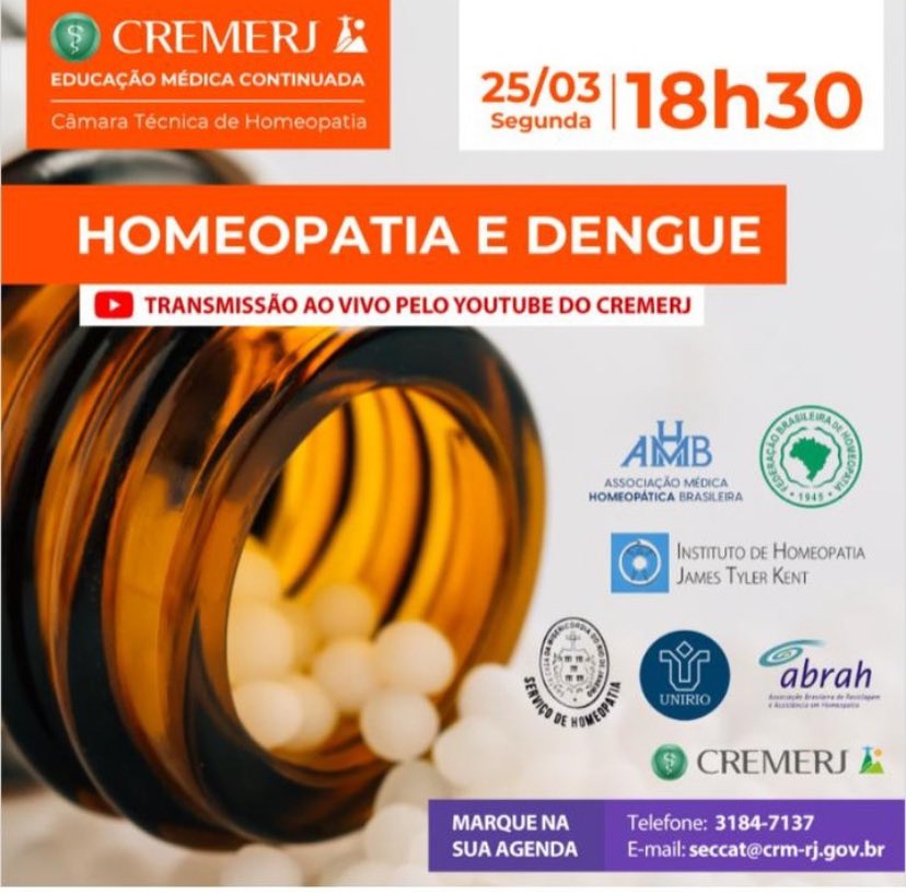 lcos3060's tweet image. Esse país é um hospício… 

Cremerj fazendo educação médica pra usar homeopatia pra dengue… 

Nem um terra planista esperava por uma dessas…