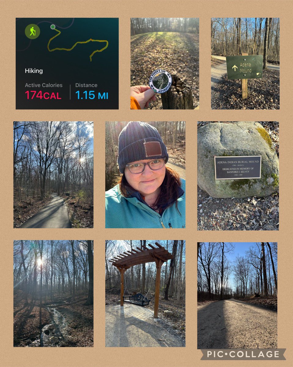 thathikerchic's tweet photo. Short and chilly hike (1.1 miles) this evening. Back at Highbanks Metro. To Adena Mound and back. Beautiful except for that wind!! #ConquerTheMountain #thehikers365 #myadventurechallenge https://t.co/NRSJssJG3C