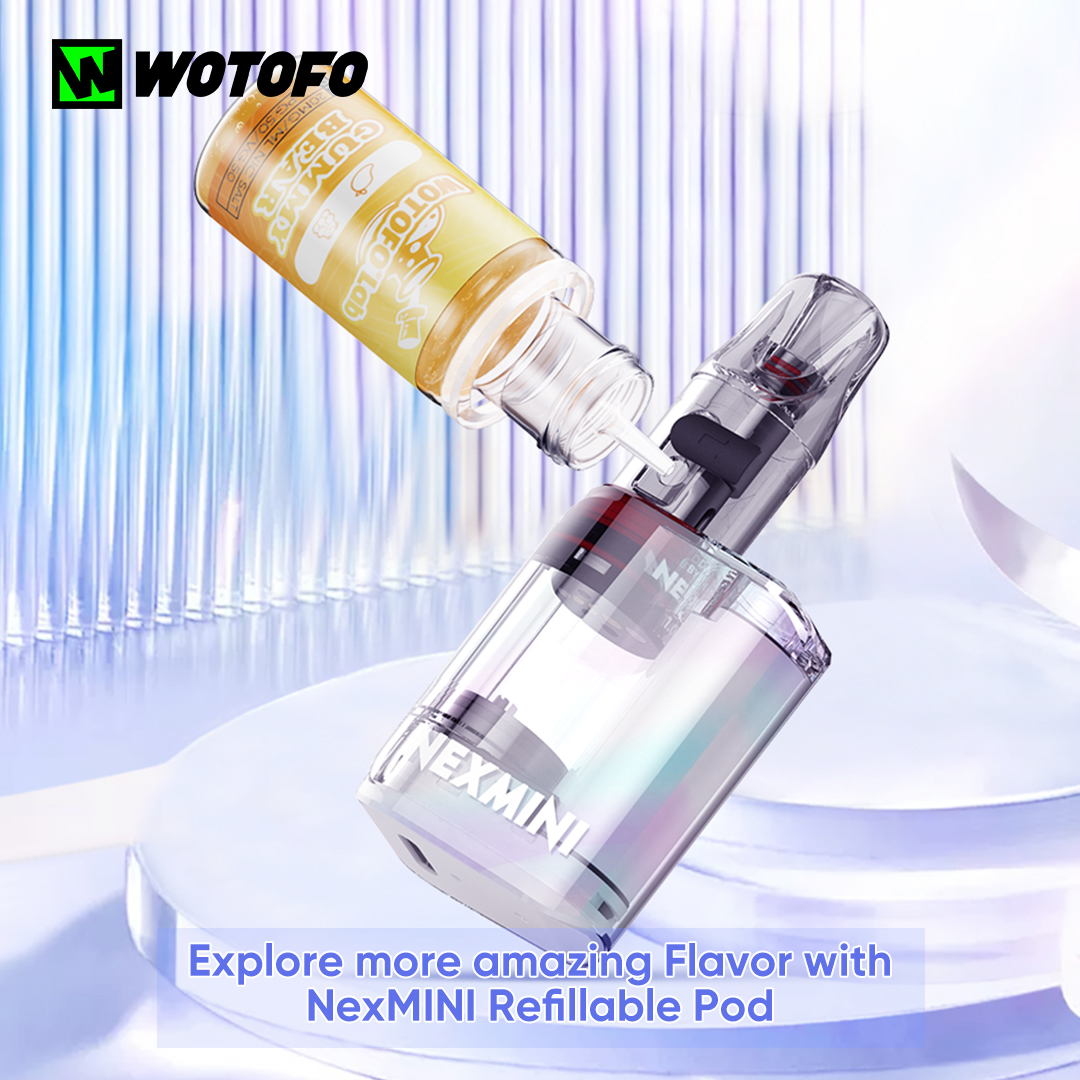 Tired of bulky vape devices that are a hassle to carry around? Looking the Wotofo nexMINI series! With both pre-filled and refillable options, it's compact, lightweight, and stylish. Get ready to vape on the go with ease. 💨 #VapeOnTheGo #CompactVape #StylishVaping