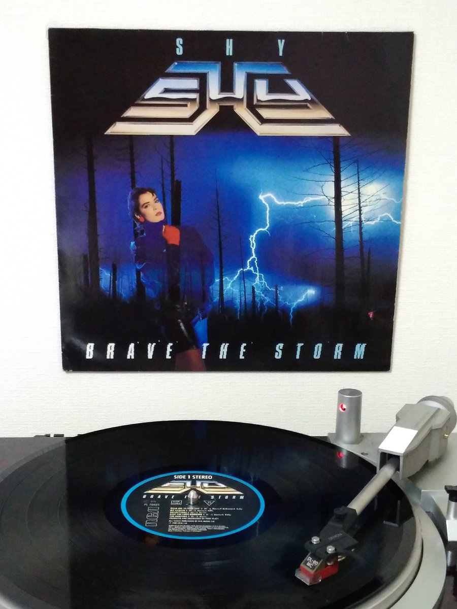 trhmnkn691's tweet photo. Shy - Brave the Storm (1985) 
#nowspinning #NowPlaying️ #アナログレコード
#vinylrecords #vinylcommunity #vinylcollection 
#hardrock #britishrock 
#shyband https://t.co/gWrZ8SM6KD