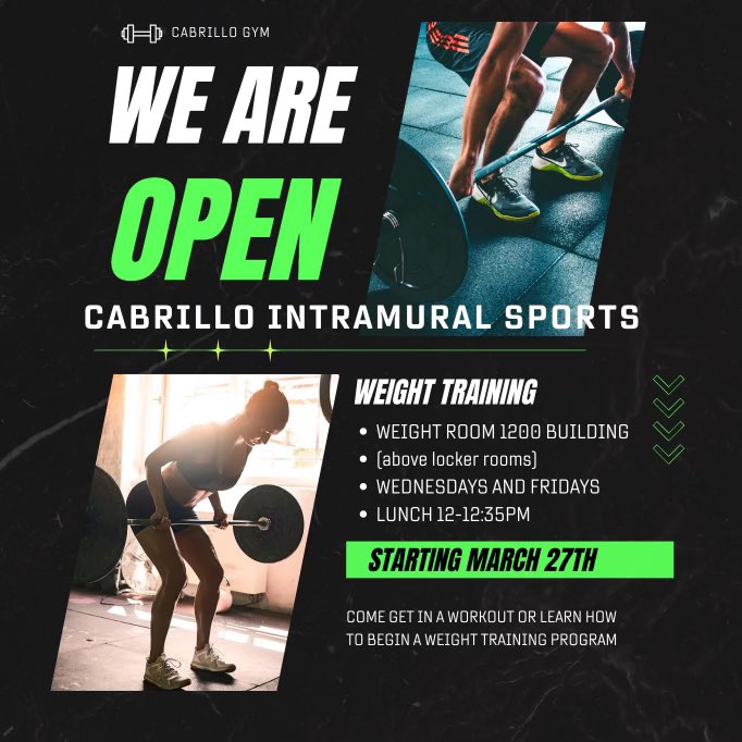 Jags, weight room workouts with Ms. Sarno will be starting next week at lunch! 💪🏽🏋🏽‍♀️ #successintheWEST #proudtobeLBUSD