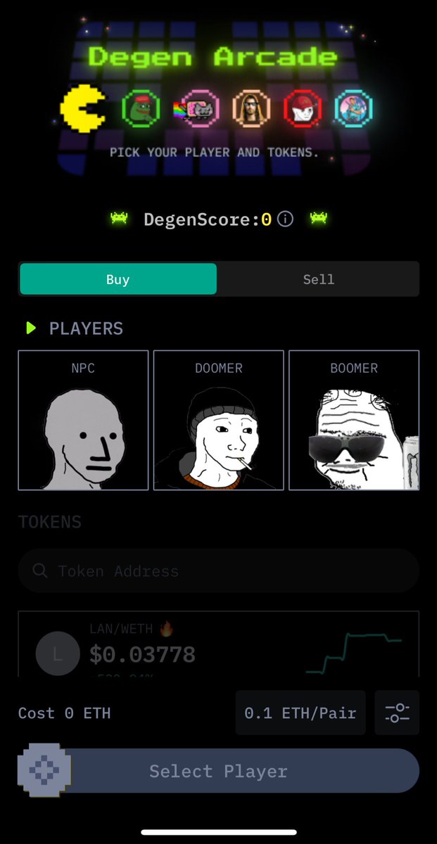 Crypto.com Defi Wallet users,
Wouldn't it be awesome if the Degen Arcade included pairs other than ETH? I'd love for Cronos and Solana memecoins to be included here.
#CRO271