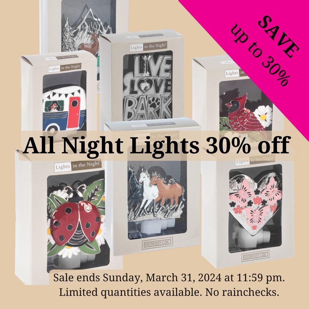 Light Up Your Nights with 30% Off! 
Sale ends when the sun comes up! Well, not really, but don't wait too long; this deal fades away with the night. Shop now & let's make every night a little brighter together!
bit.ly/3TlfOhG

#NightLightSale #BrightNights #SaleEndsSoon