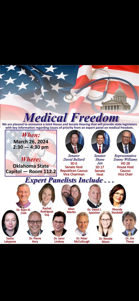 Join us in supporting these warriors of #MedicalFreedom @P_McCulloughMD