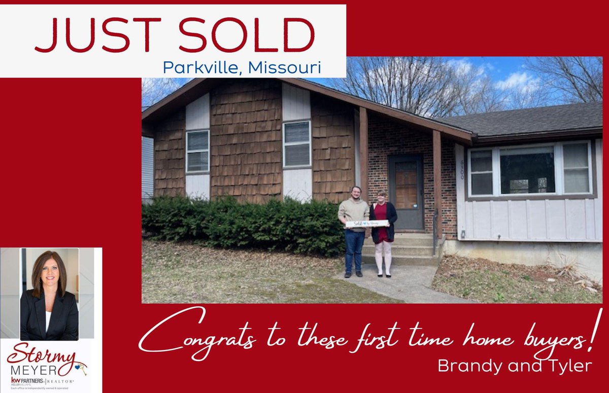 Brandy and Tyler bought their first house! We met over 10 months ago to start the home buying process. After a lot of patience, work on saving $$$ and building up credit, they got preapproved to buy a house. They did it the right way &amp; bought what they can afford!
🏡💙