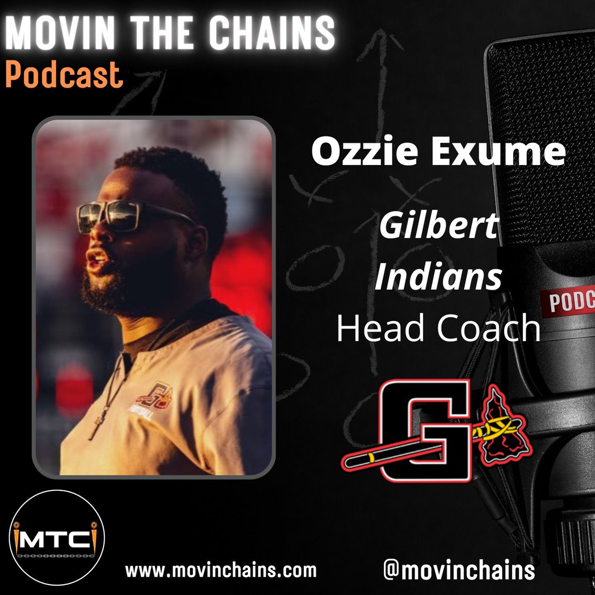 🎙️OZZIE EXUME, GILBERT INDIANS' NEW HC - EXCLUSIVE INTERVIEW WITH MTC 🏈@CoachOzzieExume talks about playmakers, the @gilbert_indians community, his plans for the program, & more! #schsfb #hsfb 🗓️Premieres THURSDAY @6p 🎥📺 ⬇️ 🔗fb.me/e/56ErPP4Fs
