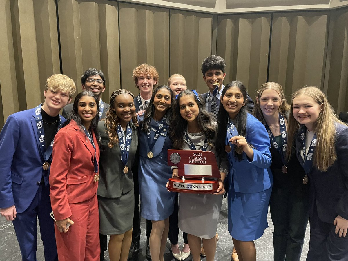 mnhsforensics's tweet photo. We brought home the STATE RUNNER-UP trophy from State Speech today! We are so proud of everyone who competed today, including our 9 breaks and 2 State Champions! https://t.co/RoIPRL0Jo3