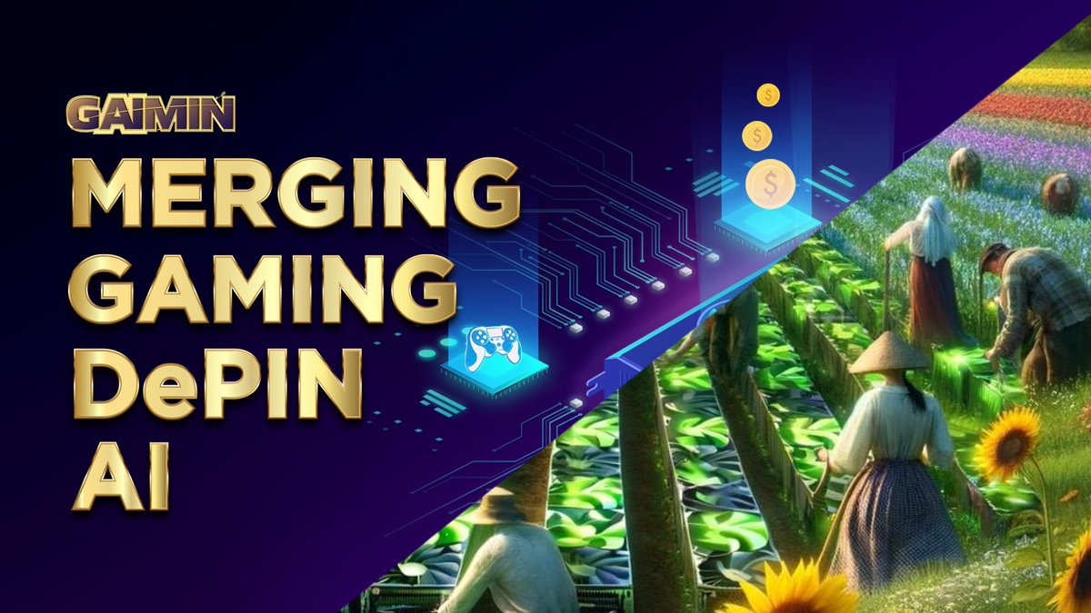 GAIMIN's token $GMRX is going to own the 3 narratives of DePIN, Ai and Gaming as we are bringing millions of gamers into web3, allowing them to monetize their spare/unused GPU power to power Ai, rendering and blockchains.