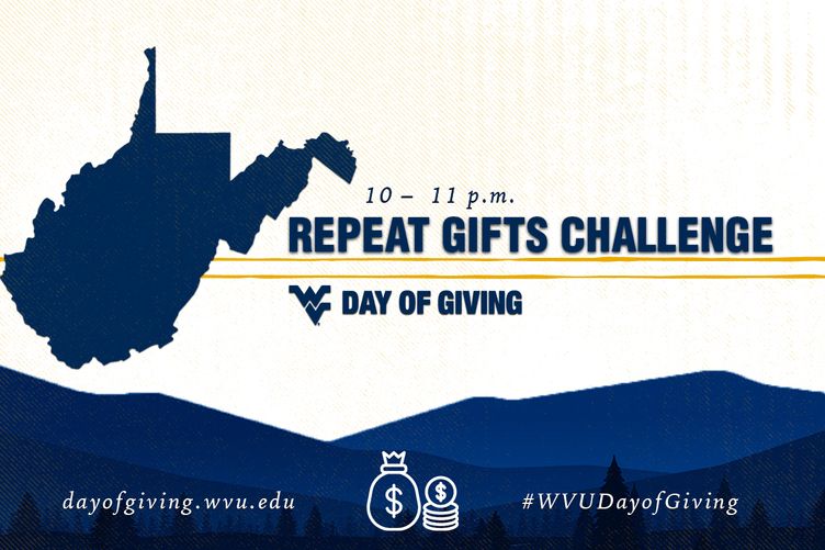 If you’ve already made a #WVUDayofGiving gift, we sincerely thank you and offer this challenge! The top three groups with a donor(s) who gives for the second, third, or even 10th time between 10 and 11 p.m. will win additional funding. ➡️ dayofgiving.wvu.edu/amb/RNI