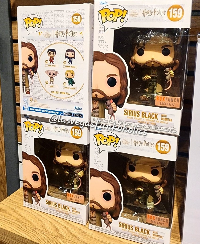 Spotted @BoxLunchGifts Exclusive Funko Pop Sirius Black with Wormtail.

#funko #Pops #harrypotter #boxlunch #funkopops #getoffthecouchandhunt #funkopops #vegas #gofunkoyourself #siriusblack