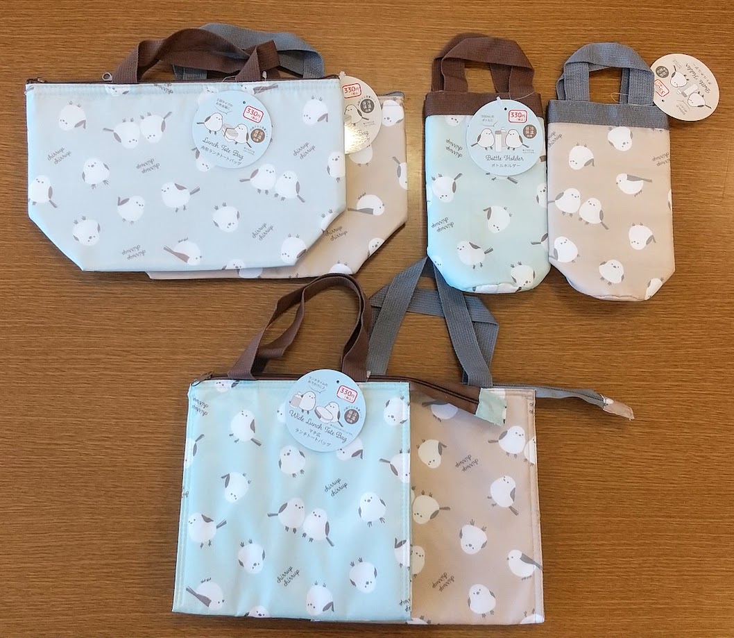 保温 保冷 舟形ランチトートバック シマエナガ （保冷バッグ - お弁当  