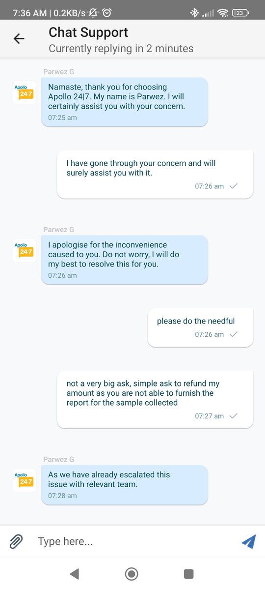 varunvivid's tweet photo. @ApolloPharmacy have made medical line some fun!

3 days from sample collection &amp; still no sign of reports. when asked for refund dey r not even providing that. A total shame in healthcare business

@narendramodi ji ka Naya Bharat

@aajtak @ndtvindia @republic @ZeeNews @ANI https://t.co/DCJV7d9m03