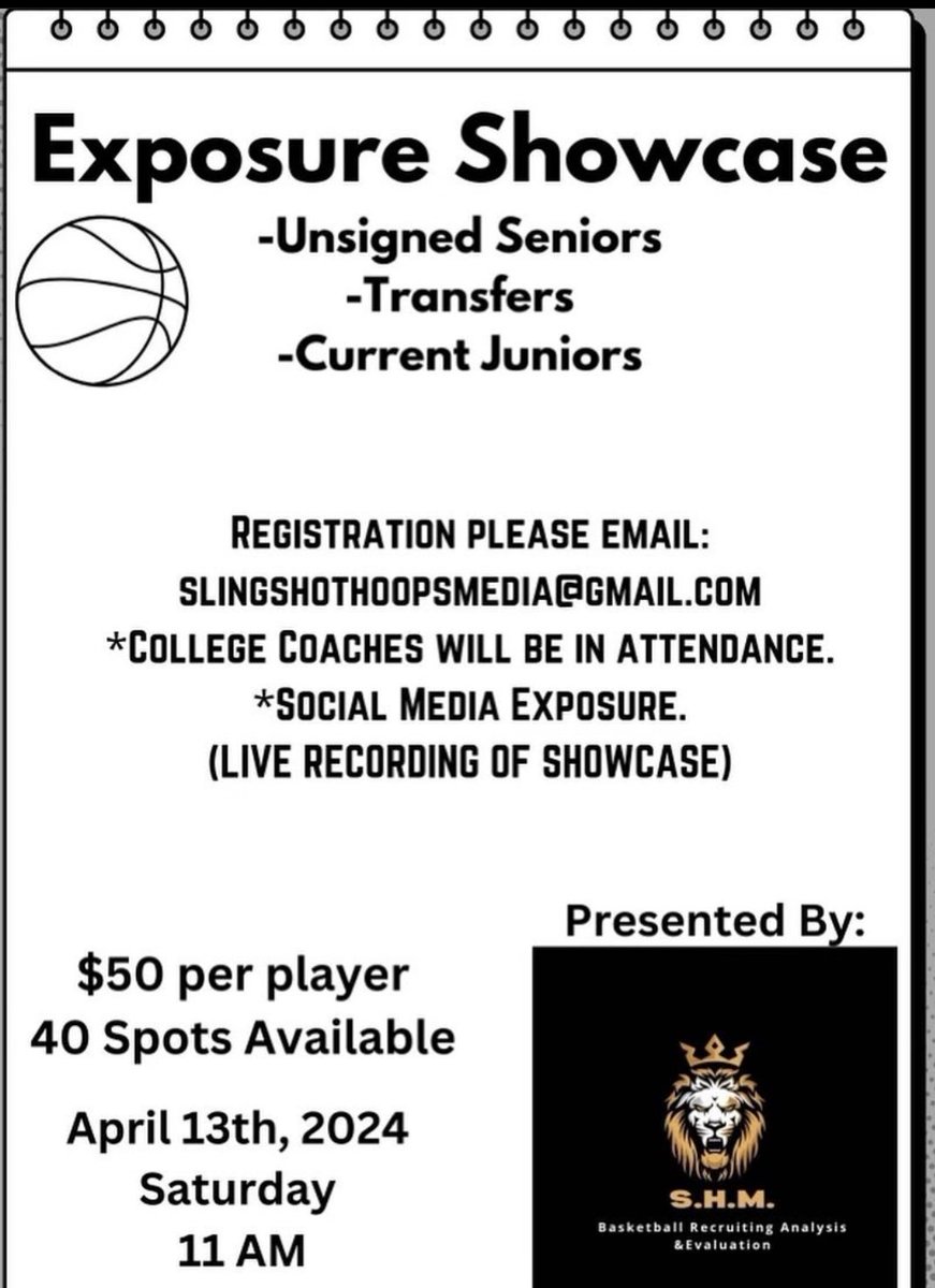 Looking for some exposure? We are hosting a college basketball exposure event at Anderson HS, April 13th. Checkout the flyer below for more details. @BTYbasketball @AlamoCityHoops1 @TexasHoopsGASO @PrepHoopsTX
