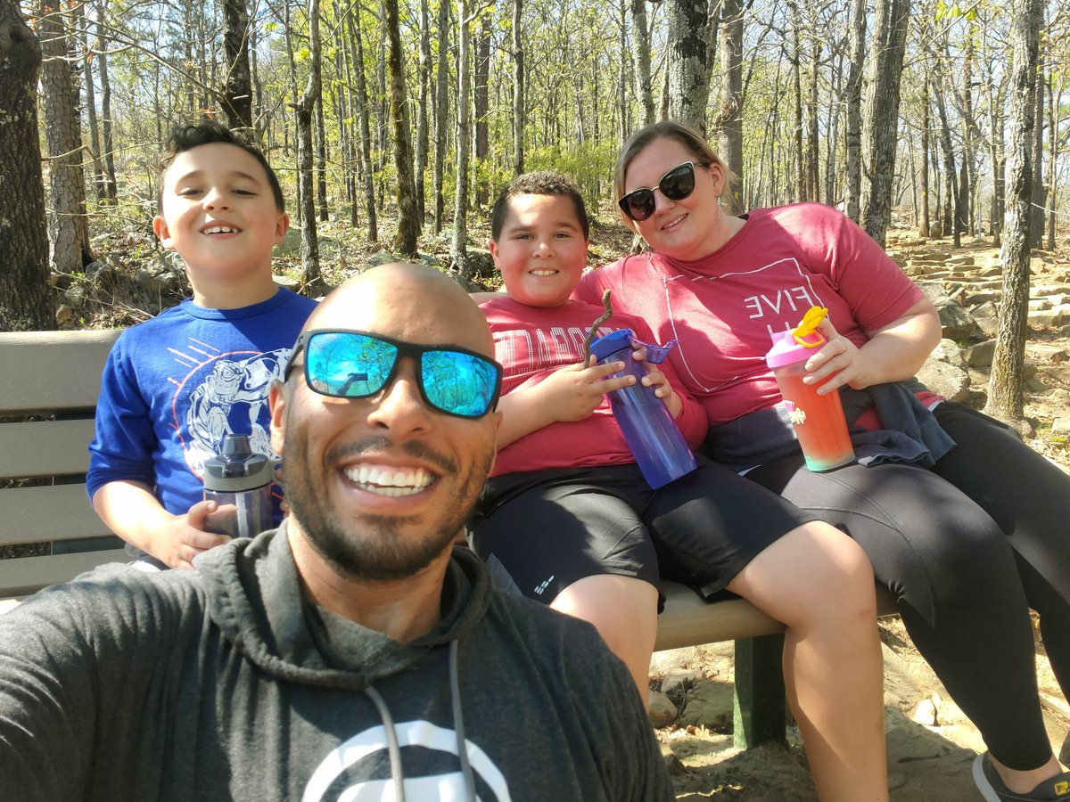 CoachBelcher25's tweet image. It was the PERFECT day to climb Pinnacle Mountain! I loved being able to see my sons tackle fears &amp;amp; obstacles with little hesitation. They make me proud to be their father. Shout-out to the Mrs. for organizing the water/snacks/first aid bag😉
#ILoveUs