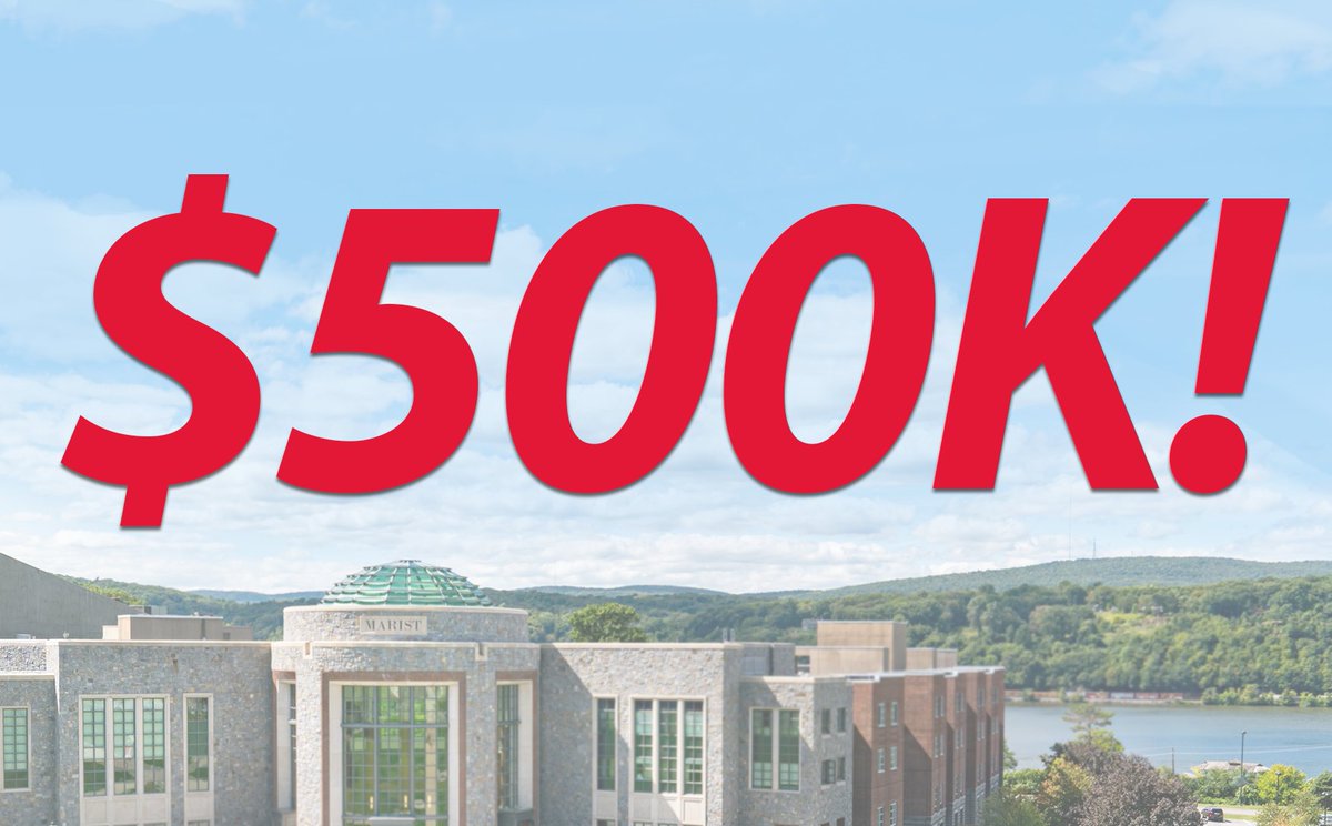 We’ve already hit $500,000 on our first-ever #MaristDayOfGiving, thanks to your extraordinary support!❤️💥 Every dollar goes toward supporting our students’ experience and speaks to the love and commitment at the heart of our community! Keep it going: mari.st/dayofgiving