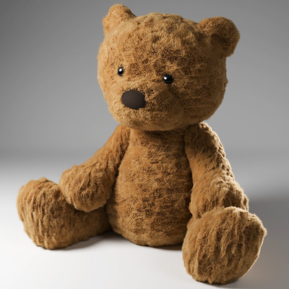 Ever since I began learning how to sculpt in Blender, I've wanted to make a teddy bear, so I did! Here's how he came out