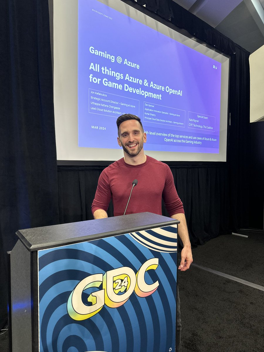 WHAT A WEEK. Had so much fun preparing for and presenting at GDC alongside some amazing people Massive thank you to everyone who attended, supported, gave feedback, and has helped us make Azure as great as possible for Gaming 🙌