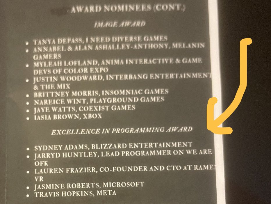 CONGRATULATIONS to our Lead Programmer @JarrydHuntley ~ nominated for the @BlackinGaming Excellence in Programming Award at #GDC2024 👏💛